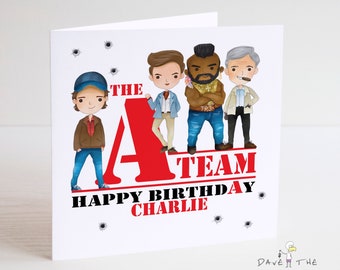 The A Team Personalised Birthday card