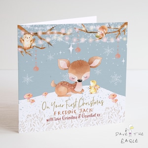 Baby's erste Weihnachtskarte - Jungen