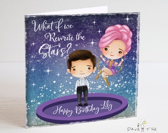 Greatest Showman personalised Birthday Card - Rewrite the Stars