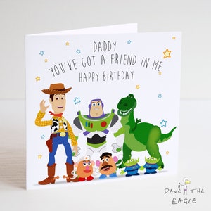 TOY STORY Geburtstagskarte für Daddy - Woody and the Gang