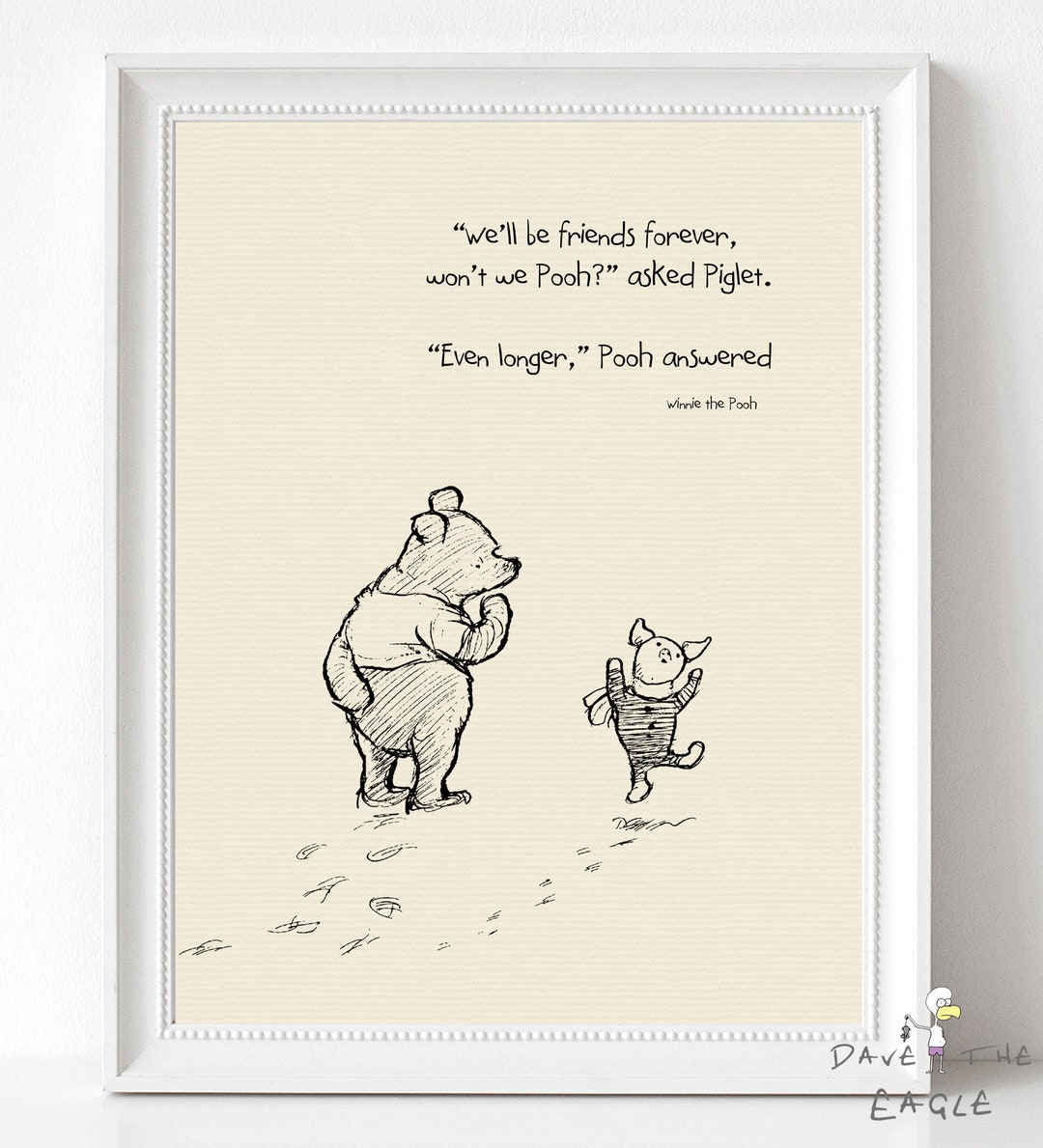 Forever And Ever Winnie The Pooh Lyrics Winnie the Pooh Classic Friends Forever A4 Print Quote - Etsy