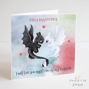 Cómo entrenar a tu tarjeta de aniversario inspirada en el dragón - Desdentado y furia ligera