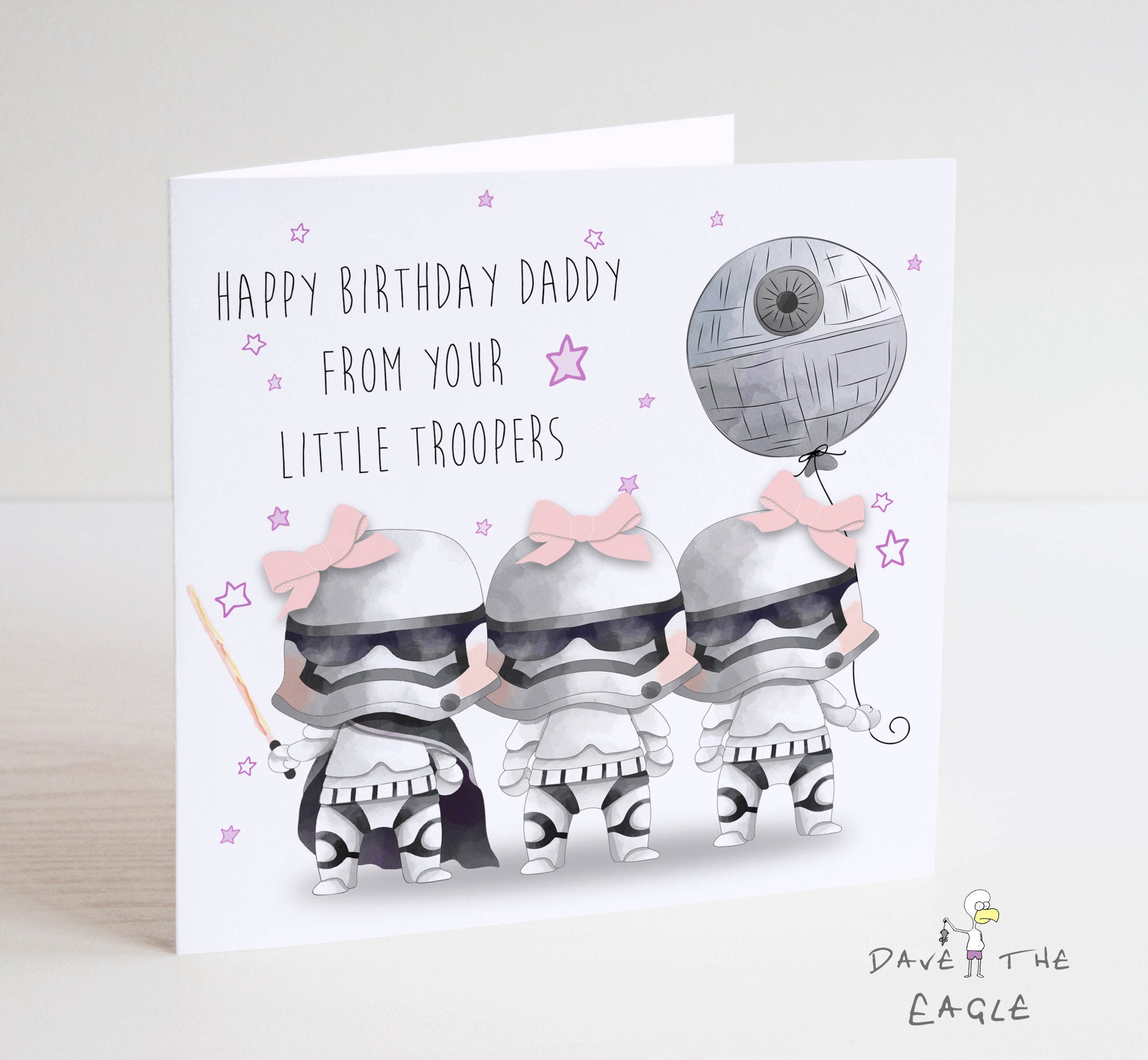 Star Wars Storm Troopers Birthday Card X 3 Girls - Etsy