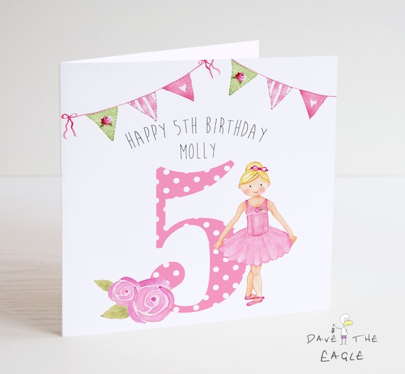 Handmade Personalised Moana Birthday Card Daughter Granddaughter Niece Sister