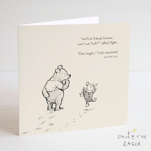 Carte des sentiments classique Winnie l'ourson - Citation d'anniversaire, Saint-Valentin
