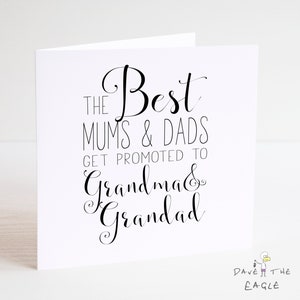 I migliori mamma e papà vengono promossi a nonna e nonno! Mamma e papà, gravidanza, futuri nonni