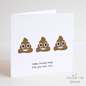 Verjaardagskaart - van uw LITTLE SH#TS - Zoon Dochter Papa-gepersonaliseerd