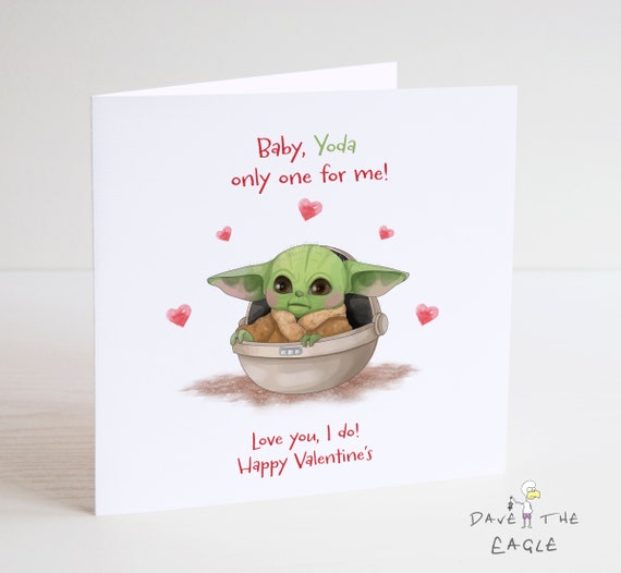 Baby Yoda Valentine S Card Mandalorian Girlfriend Etsy Baby Yoda Valentine S Card Mandalorian Girlfriend Etsy