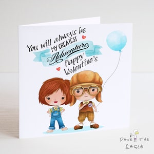AUF! Größtes Abenteuer Valentinskarte - Ellie & Carl
