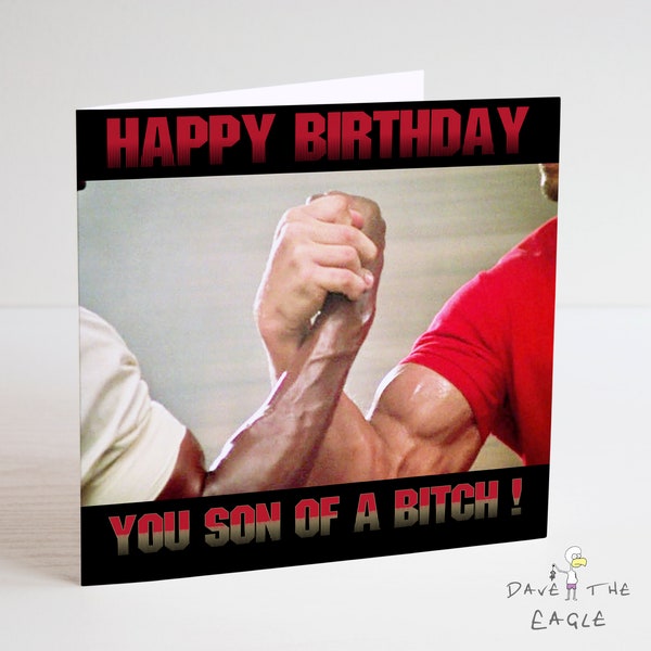 PREDATOR Birthday Card - Arnold Schwarzenegger