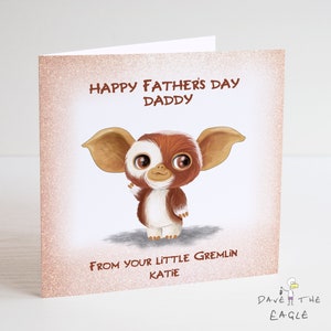 Carte de fête des pères GREMLINS pour papa