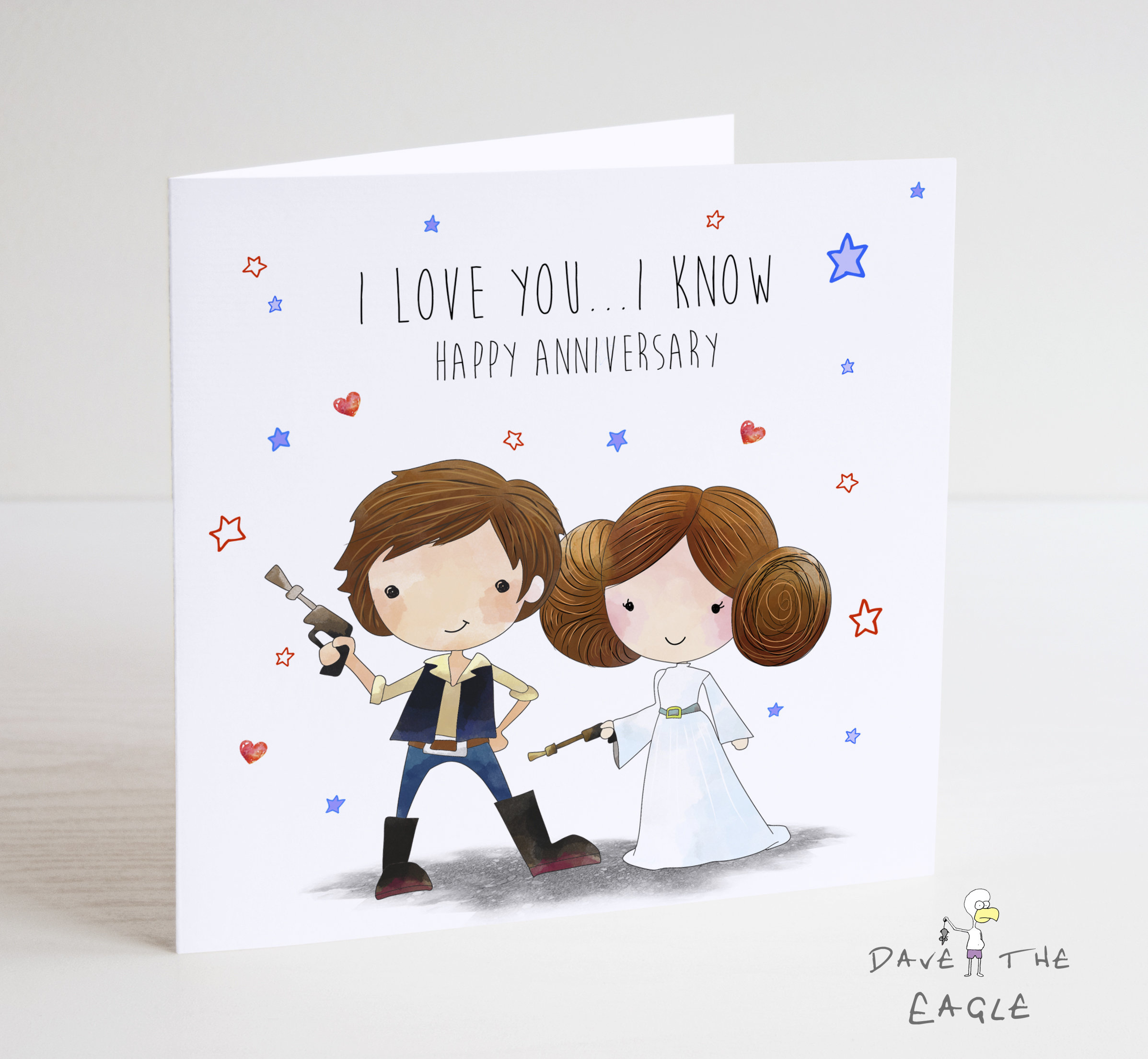 STAR WARS Anniversary Card Girlfriend Boyfriend Husband Wife