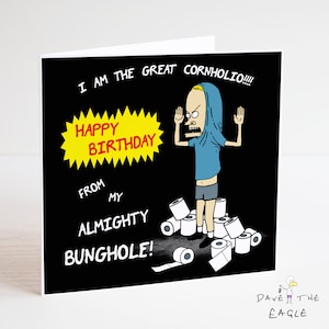 Beavis en Butthead verjaardagskaart - de grote Cornholio