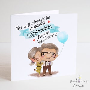 UP! Greatest Adventure Walentynkowa karta - Ellie i Carl (starsi)