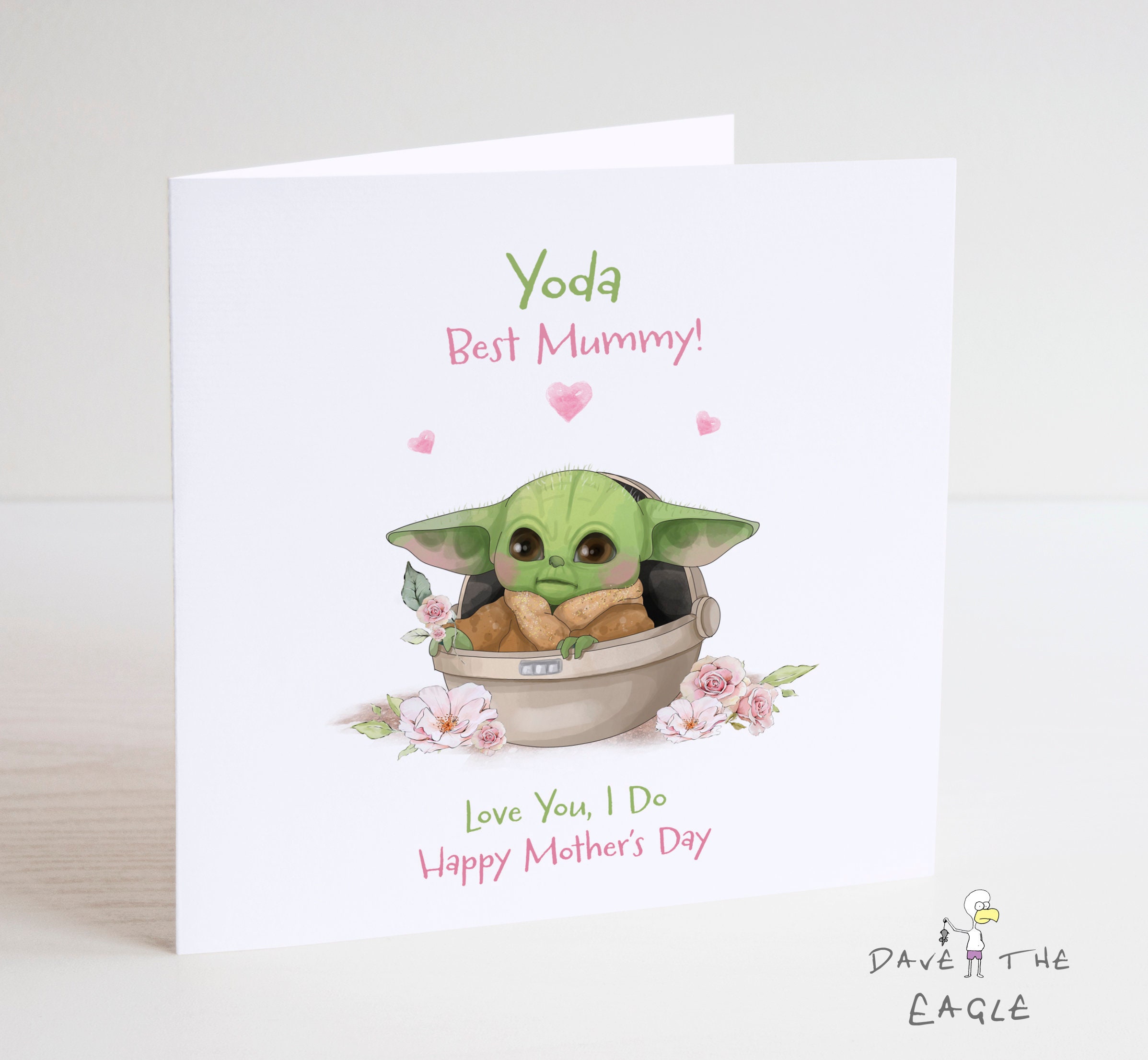 BABY YODA Mother's Day Card - Mandalorian - Mummy Mum