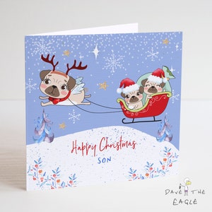 Carte de Noël personnalisée Carlin