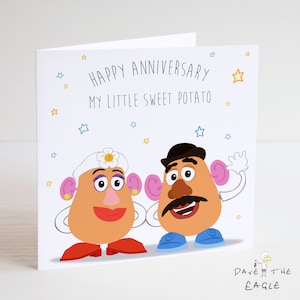 TOY STORY Tarjeta de Aniversario Mr & Mrs Potato Head