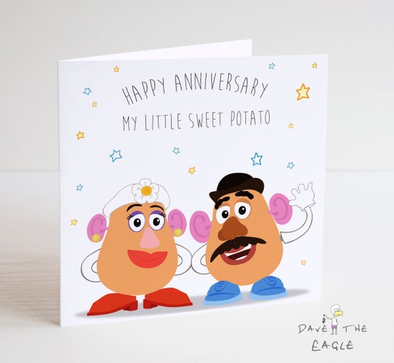 Toy Story Jubiläumskarte Herr & Frau Kartoffelkopf | Etsy