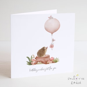 Hedgehog Birthday Card - Special Friend Just for You