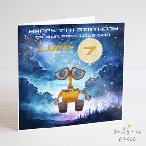 Carte d'anniversaire WALL-E - WALL-E et EVE