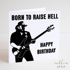 LEMMY de Motörhead Tarjeta de cumpleaños