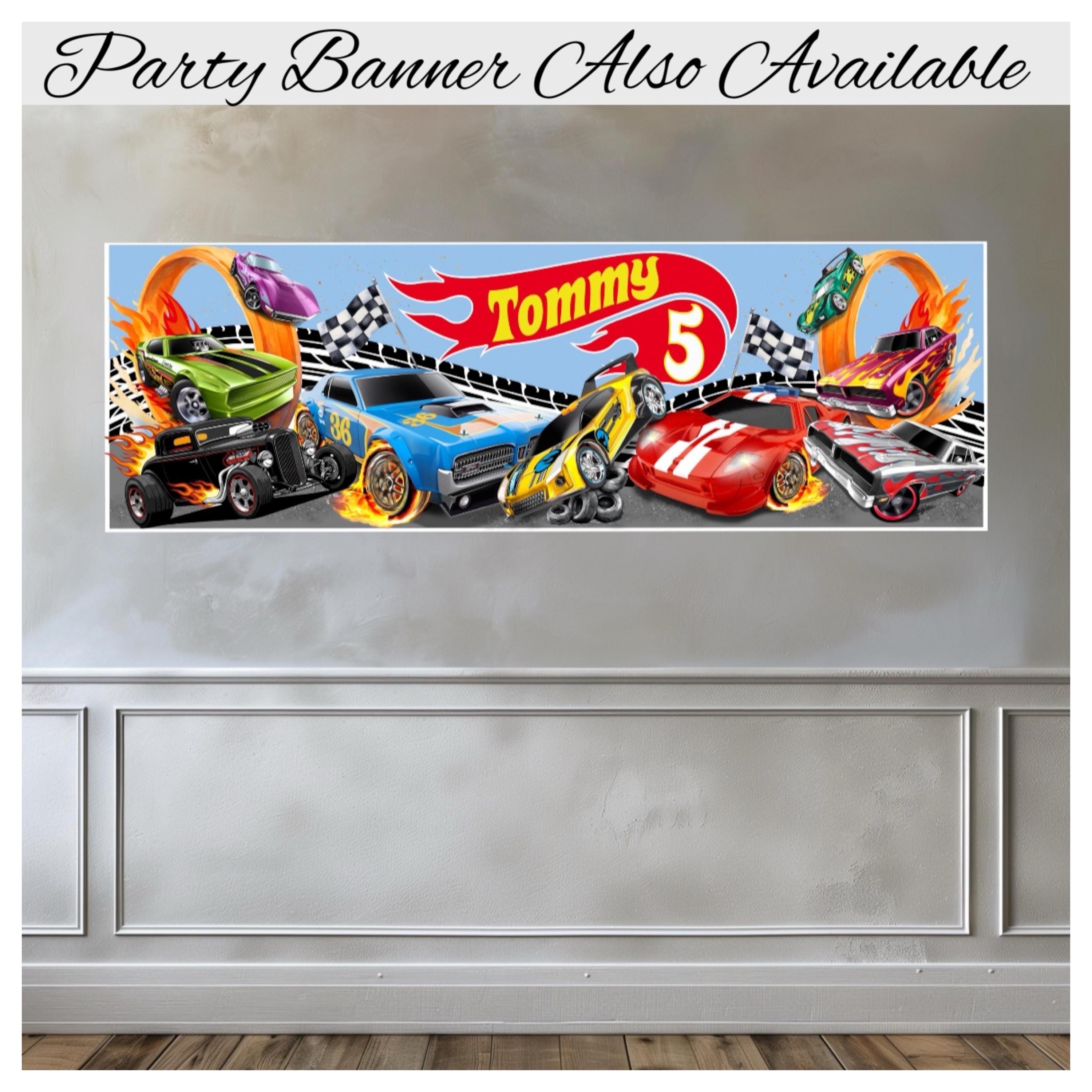 Boys Birthday Card - Personalised - Cars, Fast Cars, Super