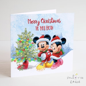 Carte de Noël avec Mickey et Minnie !