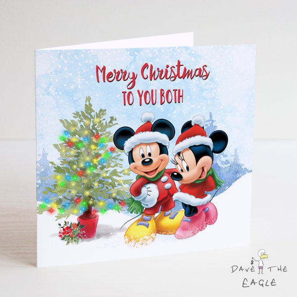 Cartolina di Natale con Topolino e Minnie!