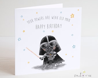 Star Wars Darth Vader Birthday Card