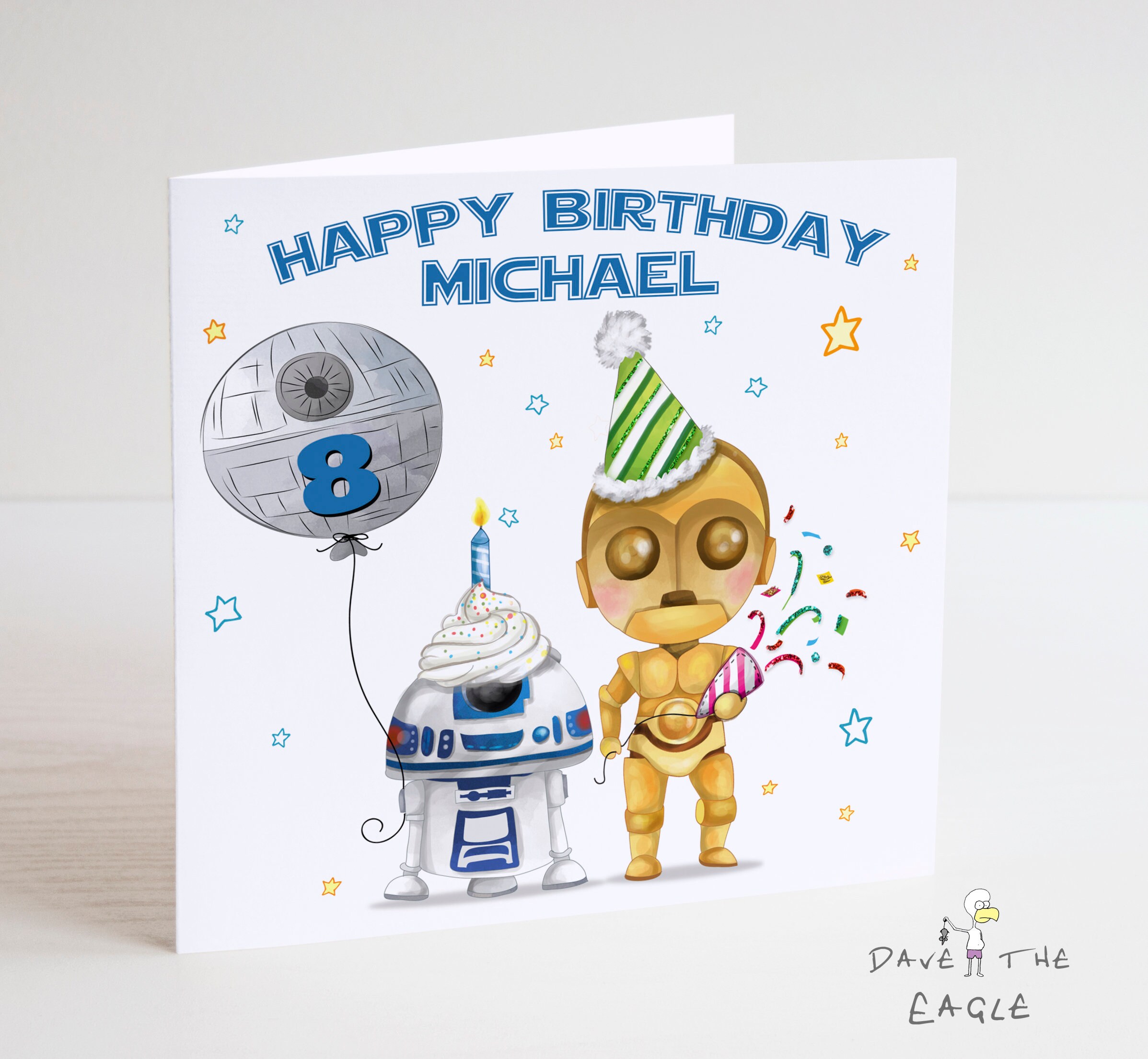 Star Wars Personalised Birthday Card. Etsy UK