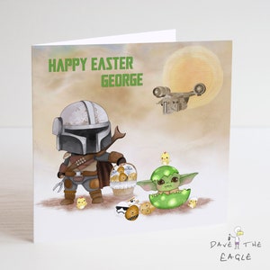 Cartão de Páscoa Star Wars - Mandaloriano - A Criança