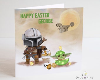 Star Wars Easter Card - Mandalorian - The Child