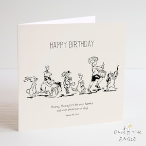 Winnie the Pooh Classic Birthday Card - Birthday Parade