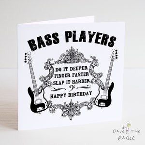 Bassist Verjaardagskaart - Bassist