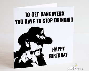 LEMMY from Motörhead Birthday Card