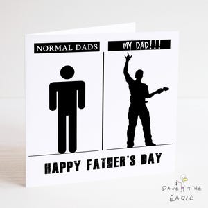 Gitarist Vaderdagkaart - Rock n Roll Dad - Guitars Daddy