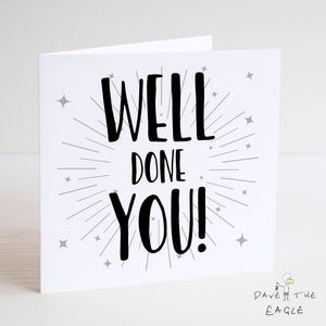Bien hecho - Tarjeta de felicitación - Exámenes, nuevo trabajo