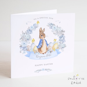 Osterkarte - personalisiertes Kaninchen-Design