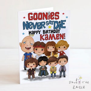 Carte d'anniversaire personnalisée GOONIES - SLOTH HUNK