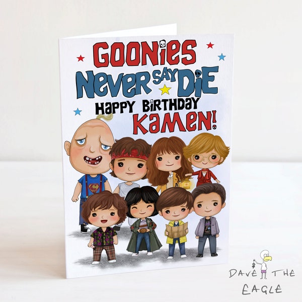 GOONIES Personalised Birthday Card - SLOTH CHUNK