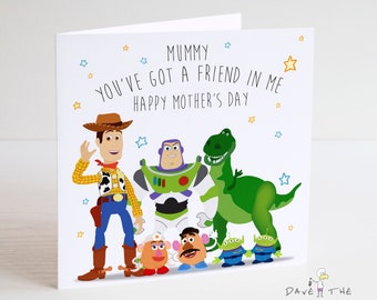 TOY STORY Mother's Day Card for Mummy - Woody and the Gang