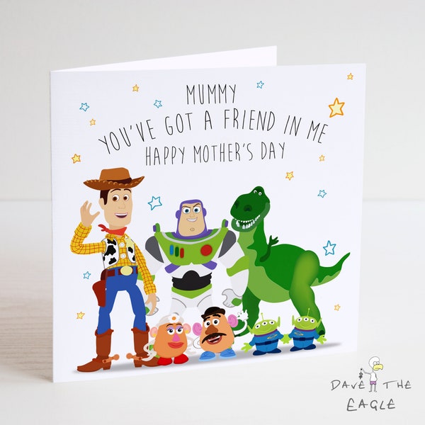 TOY STORY Mother's Day Card for Mummy - Woody and the Gang