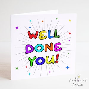 Bravo - Carte de félicitations - Examens, remise des diplômes, nouvel emploi, vous avez réussi