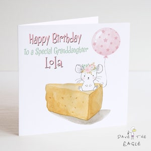 Carte d’anniversaire Cute Mouse & Cheese