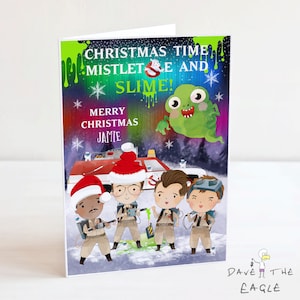 Carte de Noël personnalisée GHOSTBUSTERS