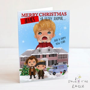 Home Alone Weihnachtskarte - Ya Filthy Animal