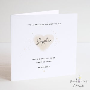 Tarjeta de Baby Shower - Personalizada, Futura mamá, Futuro papá, Embarazo, Nuevo bebé