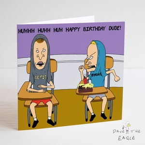 Beavis and Butthead-verjaardagskaart