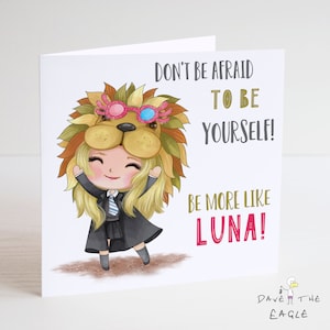 Luna Inspirational Quote - Verjaardagskaart - Magic School