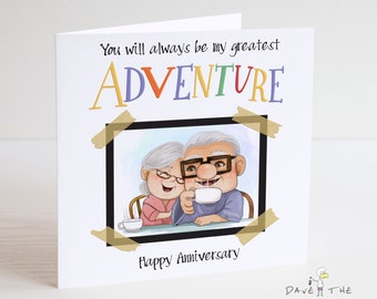 UP! Greatest Adventure Anniversary card - Ellie & Carl